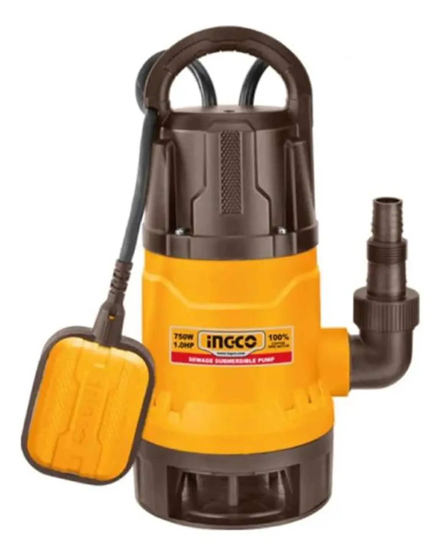 Bomba Sumergible Plastica 750w Ingco Spd7508 Amarillo Amarillo 1