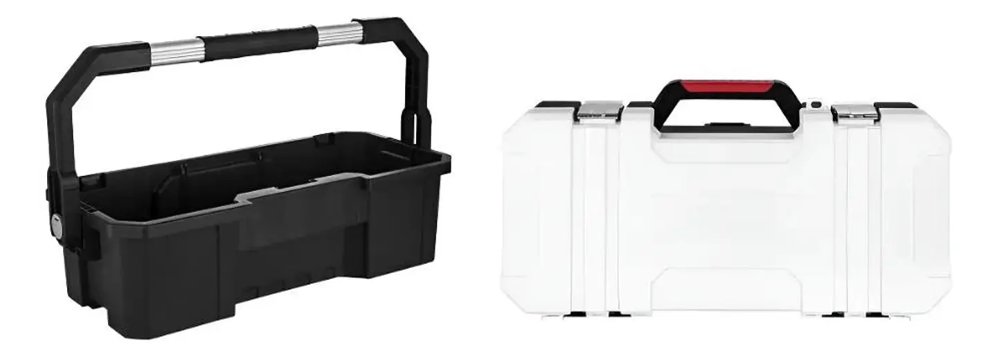 Caja Herramientas Plástica Ubermann 43x33x12 Cm Negro Negro/blanco/rojo 1