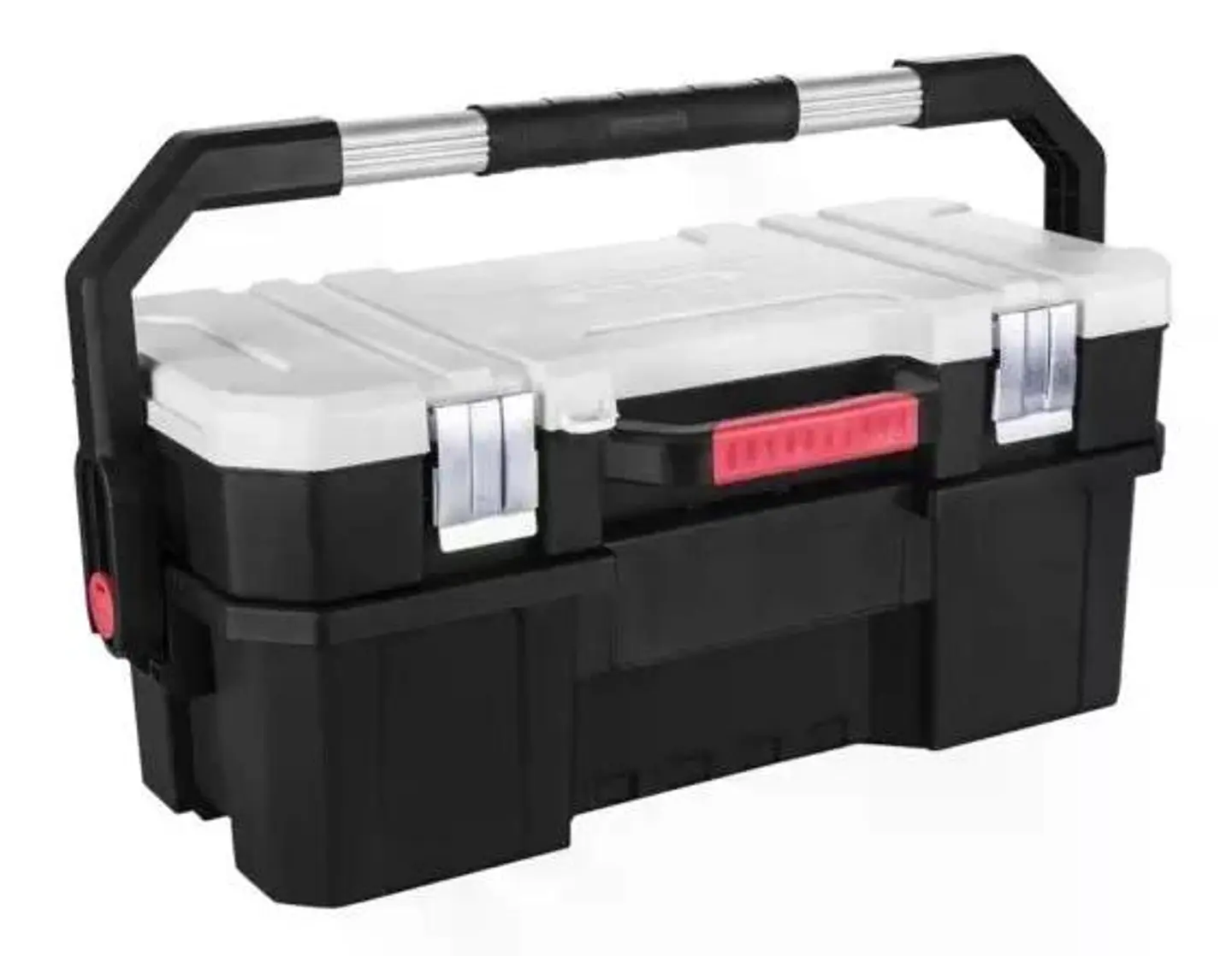 Caja Herramientas Plástica Ubermann 43x33x12 Cm Negro Negro/blanco/rojo 2