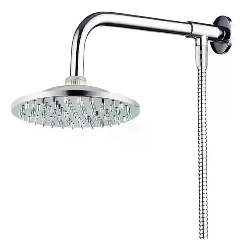 Brazo Metalico Para Plato Ducha Conectado A Flexible Taumm 3