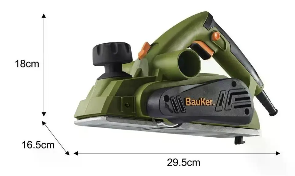 Cepillo Eléctrico Bauker 900w Color Verde/negro/naranjo Verde/negro/naranjo 9