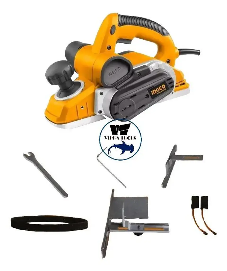 Cepillo Eléctrico Industrial Ingco 1050w + Acces Pl10508-7 Amarillo 8