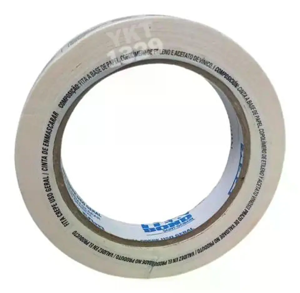 Cinta Adhesiva Crepe Enmascarar Masking Tap 18mm 50m Tekbond Blanco 2