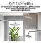 Brazo Para Plato Ducha Cromado Largo 30cm 1/2puLG He Taumm Cromado - Miniatura 6
