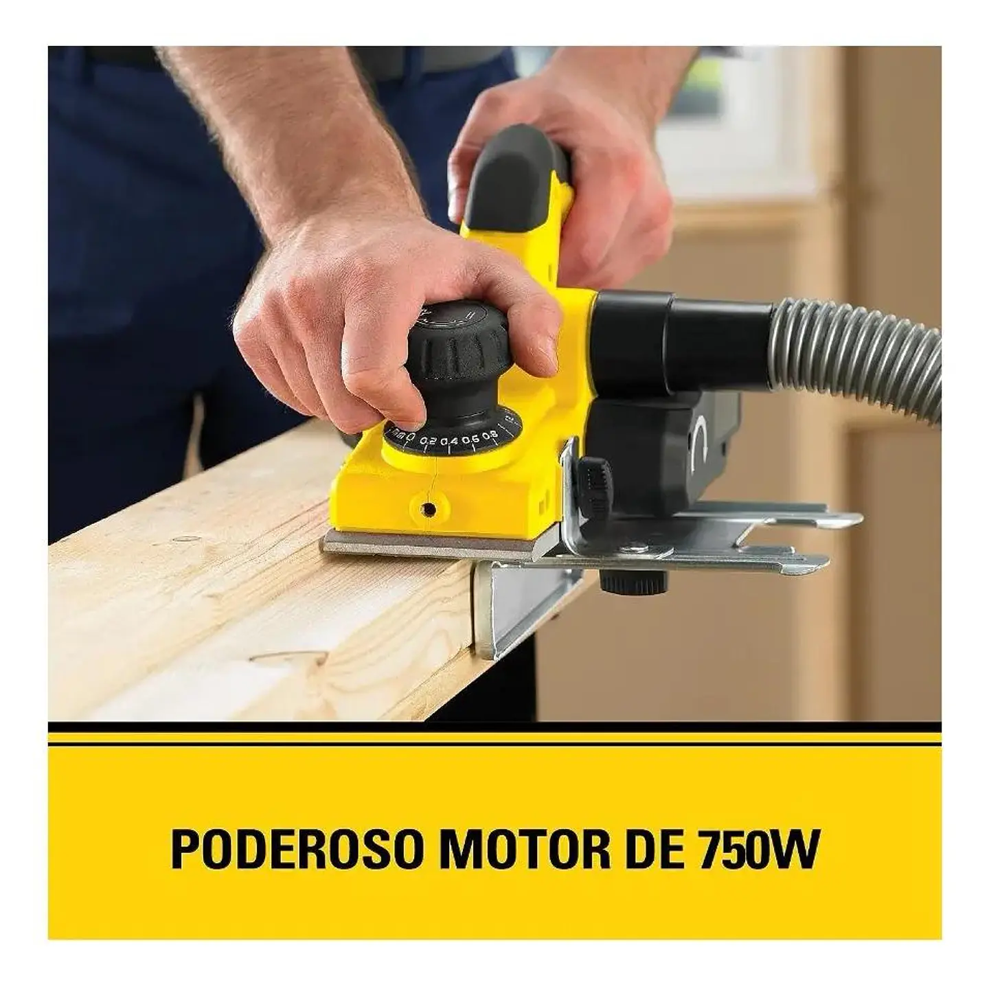 Cepillo Eléctrico Stanley 750 W Amarillo 4