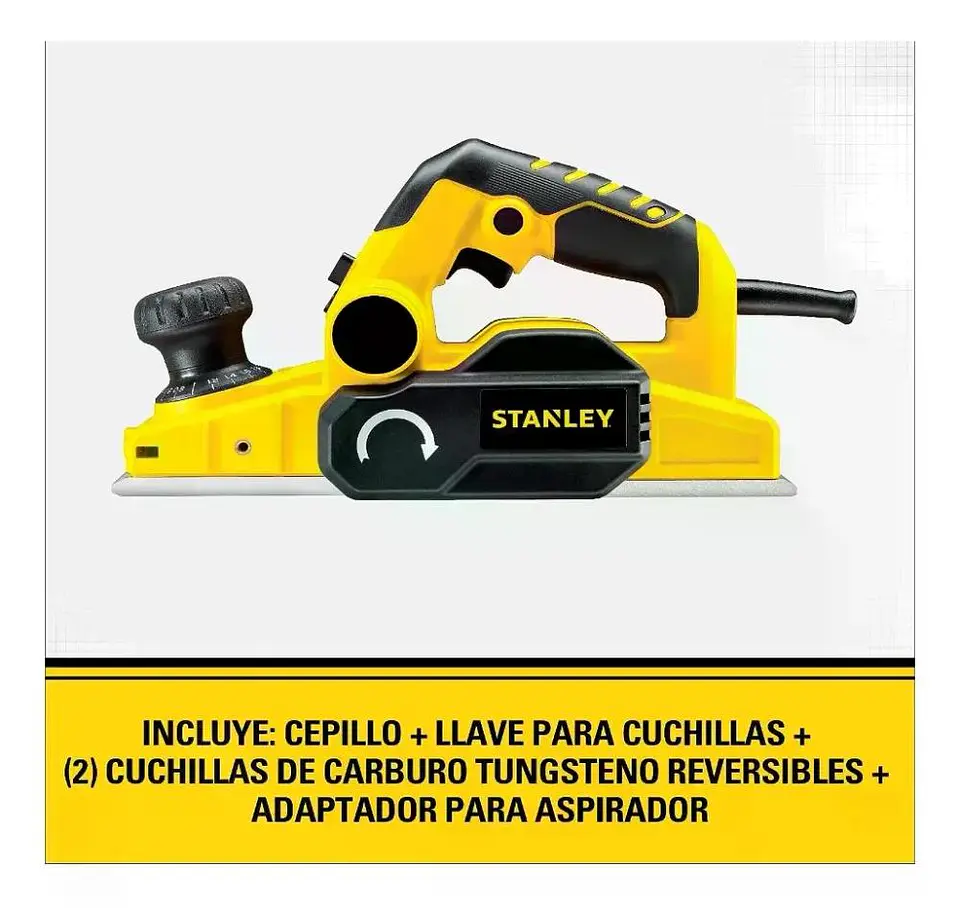 Cepillo Eléctrico Stanley 750 W Amarillo 6