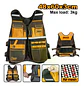 Chaleco Coleto Porta Herramientas Industrial Ingco Htvt09028 Color Amarillo - Miniatura 3
