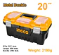 Caja De Herramientas Plastica 20pul Ingco 39lt 508x296x261mm Negro - Miniatura 3