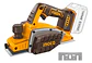 Cepilladora Cepillo Inalámbrica Ingco Brushles 20v Crli20401 Naranja Claro - Miniatura 4