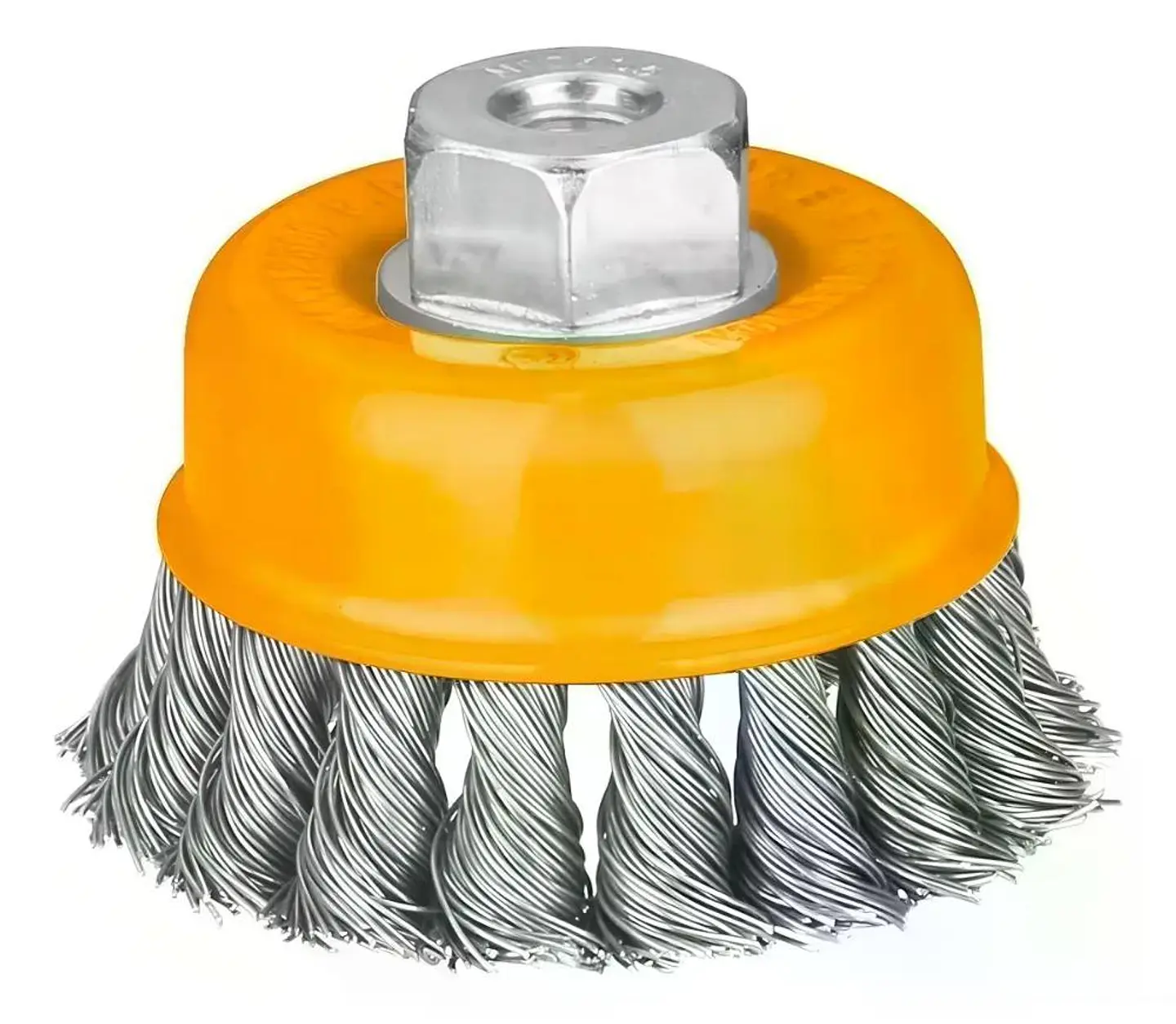 Escobilla Grata Copa Trenzada Torcida Metal M14 75mm Ingco Unico Color 1