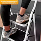 Escalera De Tijera Metalica 2 Peldaños Mirlo 902 Plegable Blanco - Miniatura 4