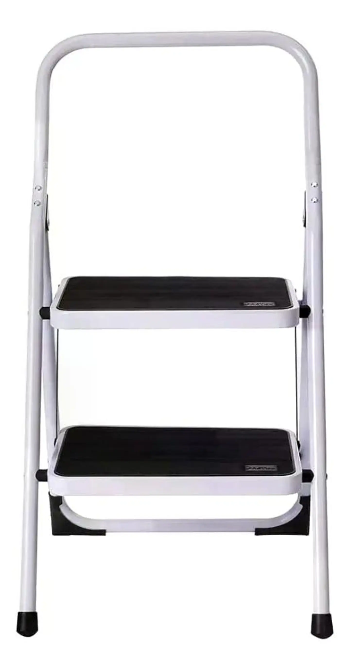Escalera De Tijera Metalica 2 Peldaños Mirlo 902 Plegable Blanco 5