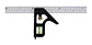Escuadra Combinación Con Nivel 12 P Aluminio Fundido Redline Negro - Miniatura 3