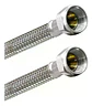 Flexible Agua Hi-hi 1/2 35 Cm Taumm Acero Inox 350 Psi - Miniatura 1