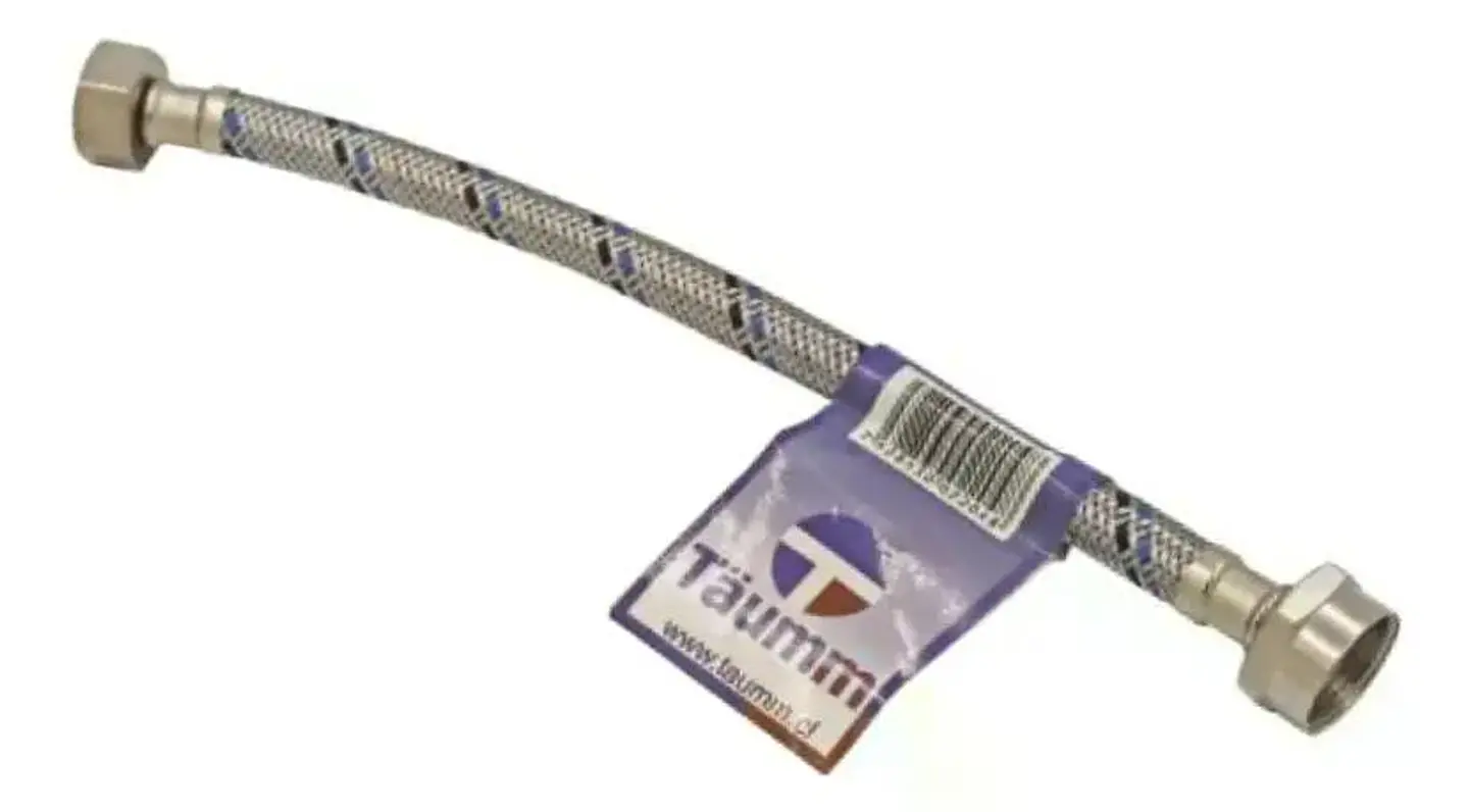 Flexible Agua Hi-hi 1/2 35 Cm Taumm Acero Inox 350 Psi 2