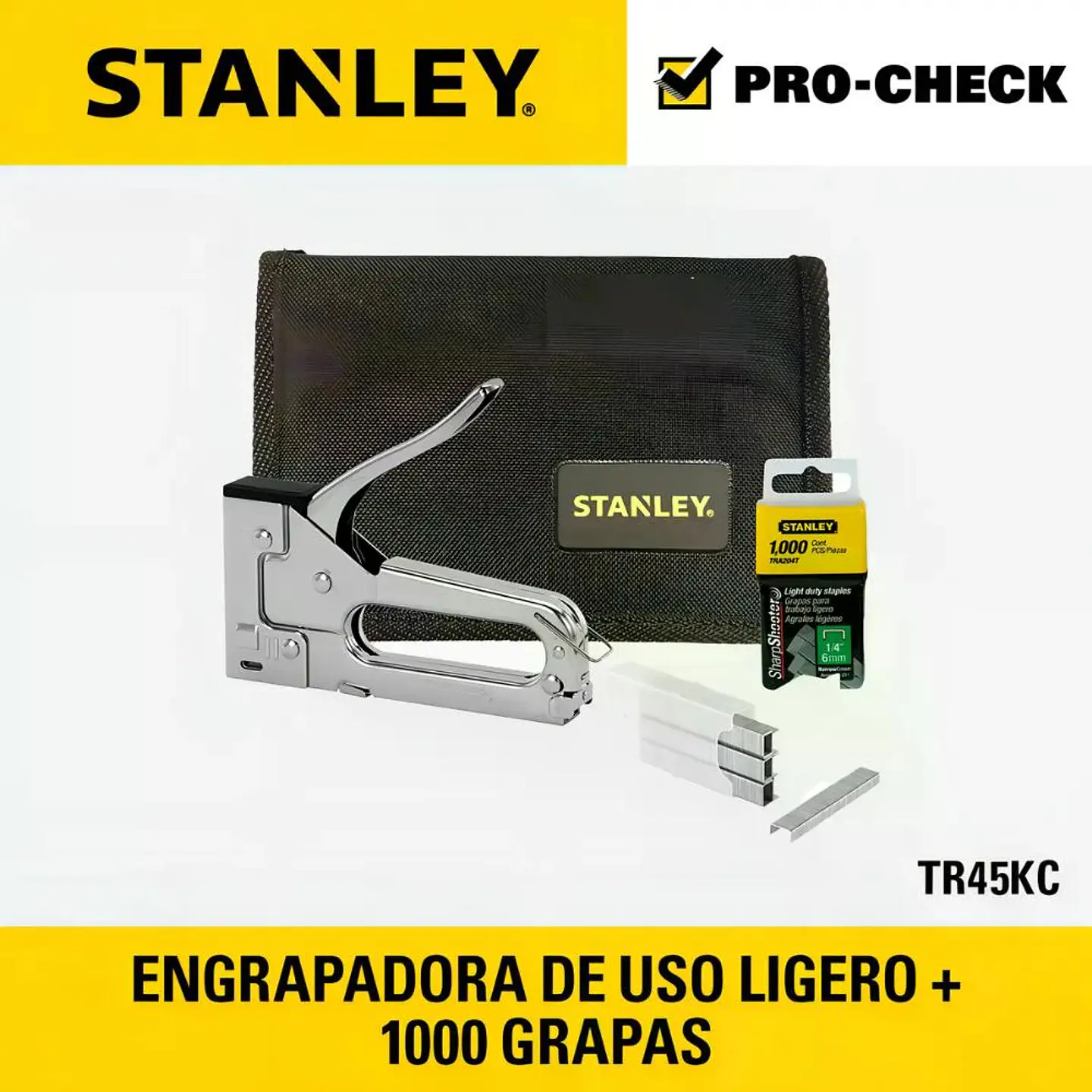 Engrapadora Metálica Trabajo Liviano + Grapas Stanley Tr45kc 2