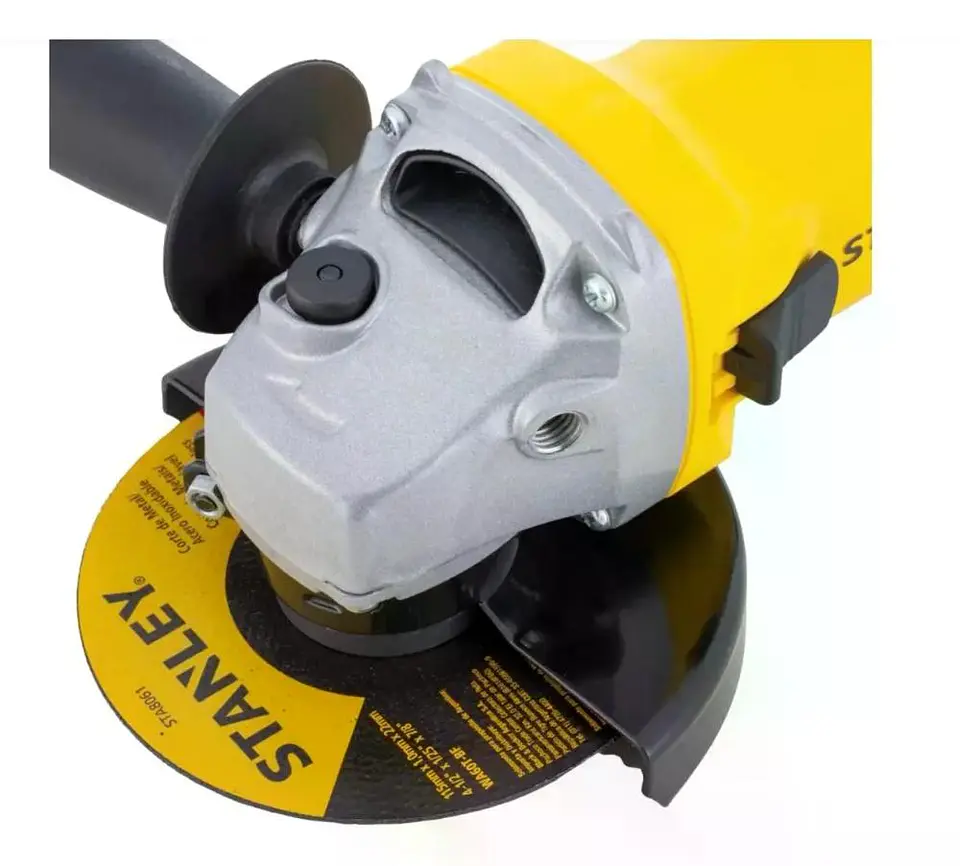 Esmeril Angular Eléctrico Stanley 4,5  750w + 25 Discos  Amarillo 50 Hz 5