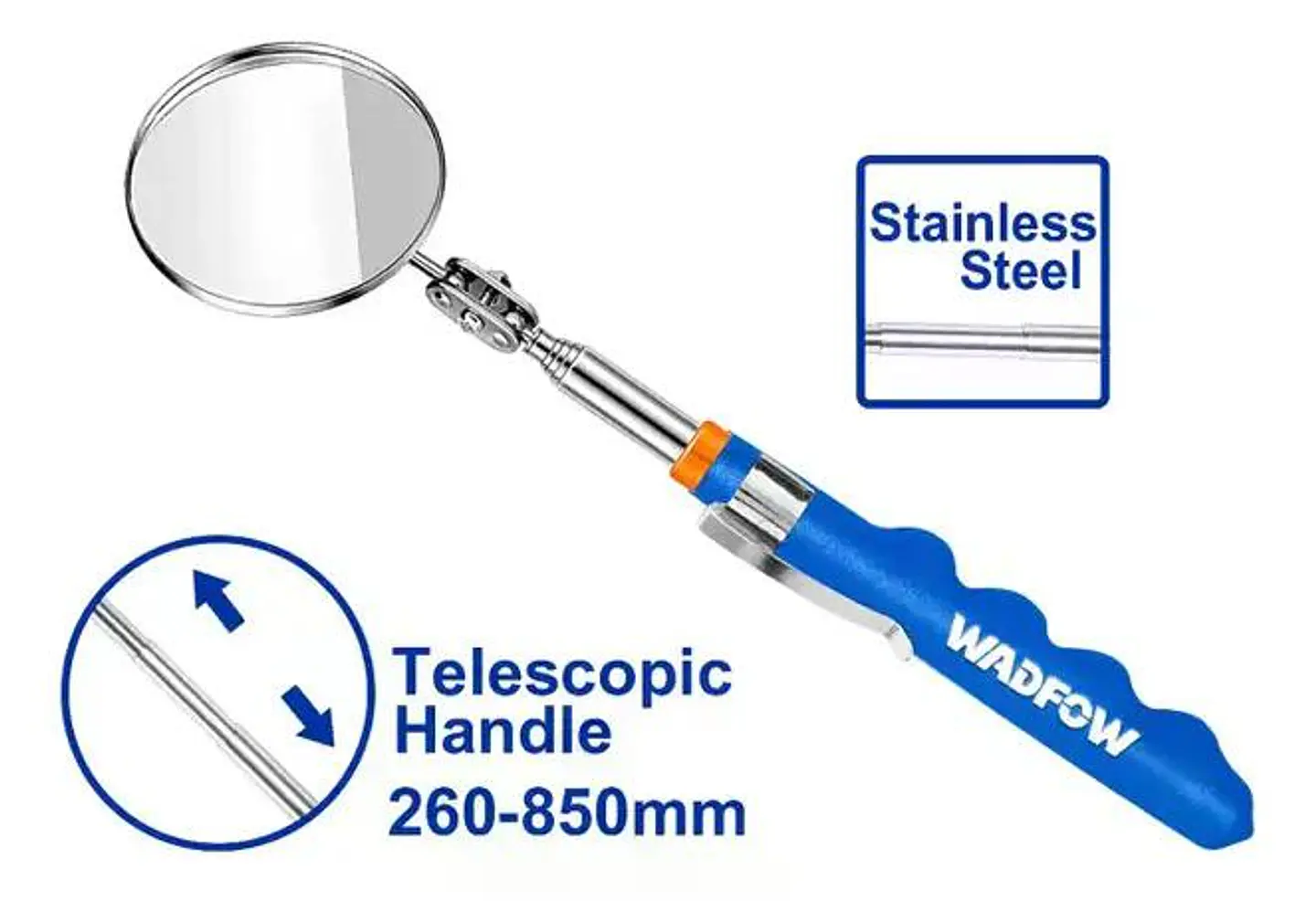 Espejo Telescópico Articulado Wadfow 55mm 260-850mm Wtu2655 5