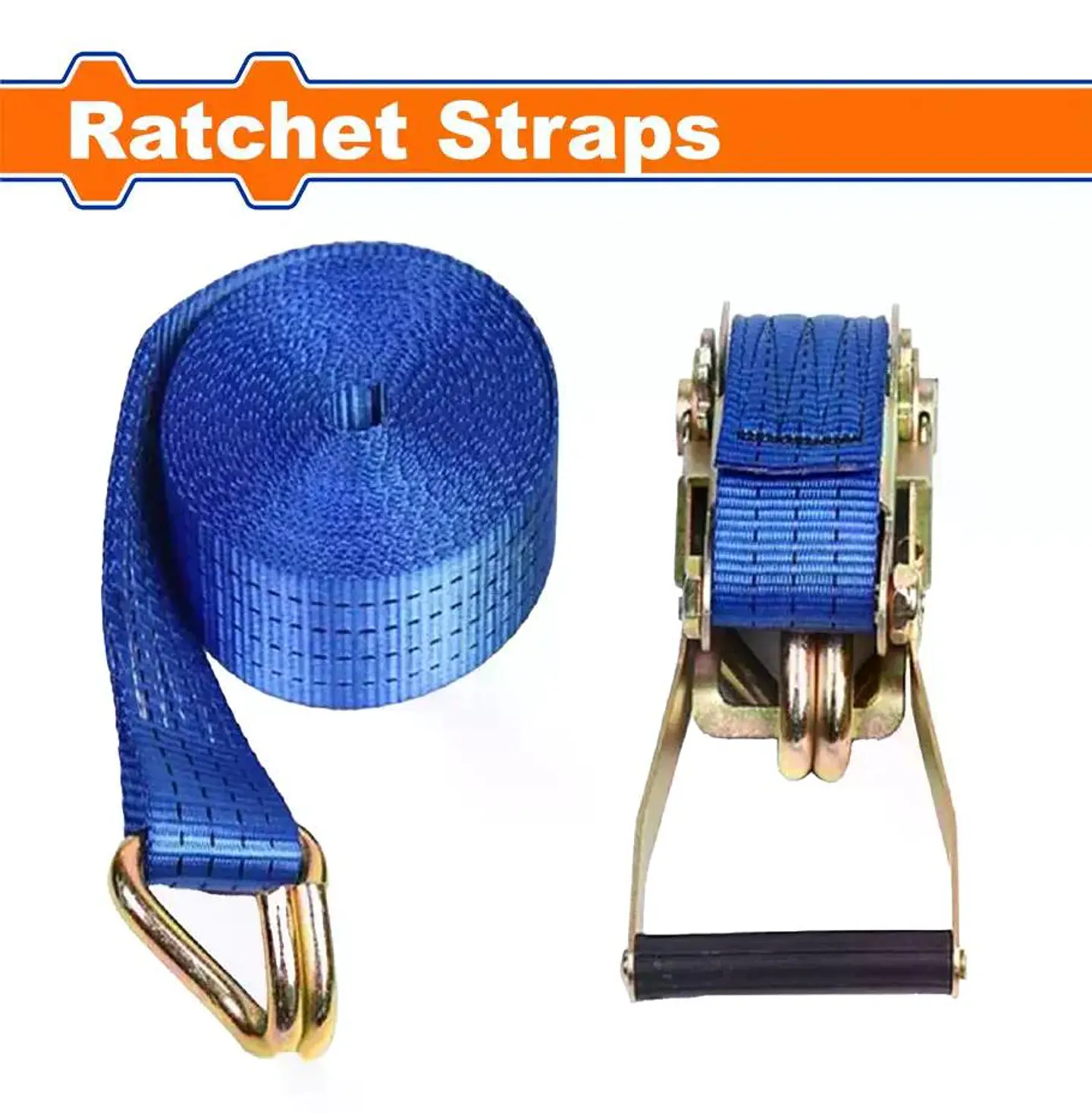 Eslinga Con Trinquete 50mmx10m 3 Toneladas Wadfow Wrt13310 Azul 5