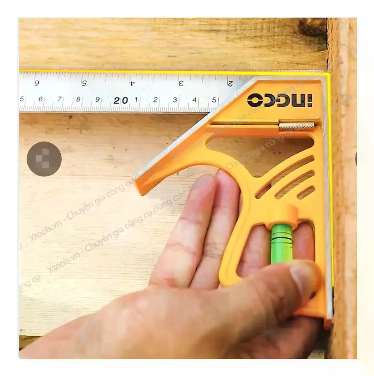 Escuadra De Combinación Magnética Ingco 300mm Naranja Naranja Oscuro 8