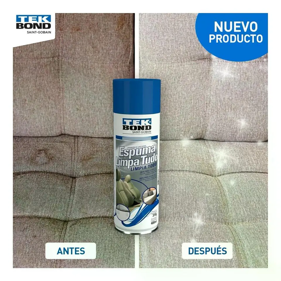 Espuma Limpieza Limpia Todo 400 Ml Tekbond Uso General 2