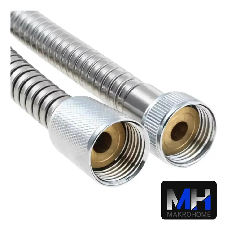 Flexible Ducha 1,6 Metros De Largo Swertt Taumm Acero Inox Acero Inoxidable Pulido 2