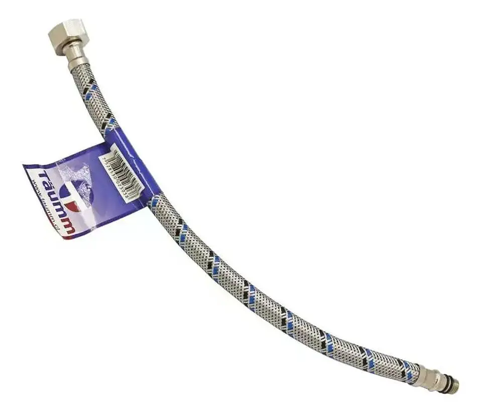 Flexible Agua He-hi M10x1 1/2 X 35 Cm Taumm Negro/azul 3