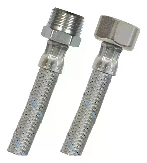 Flexible Agua He-hi 1/2 40 Cm Taumm Acero Inoxidable 350 Psi