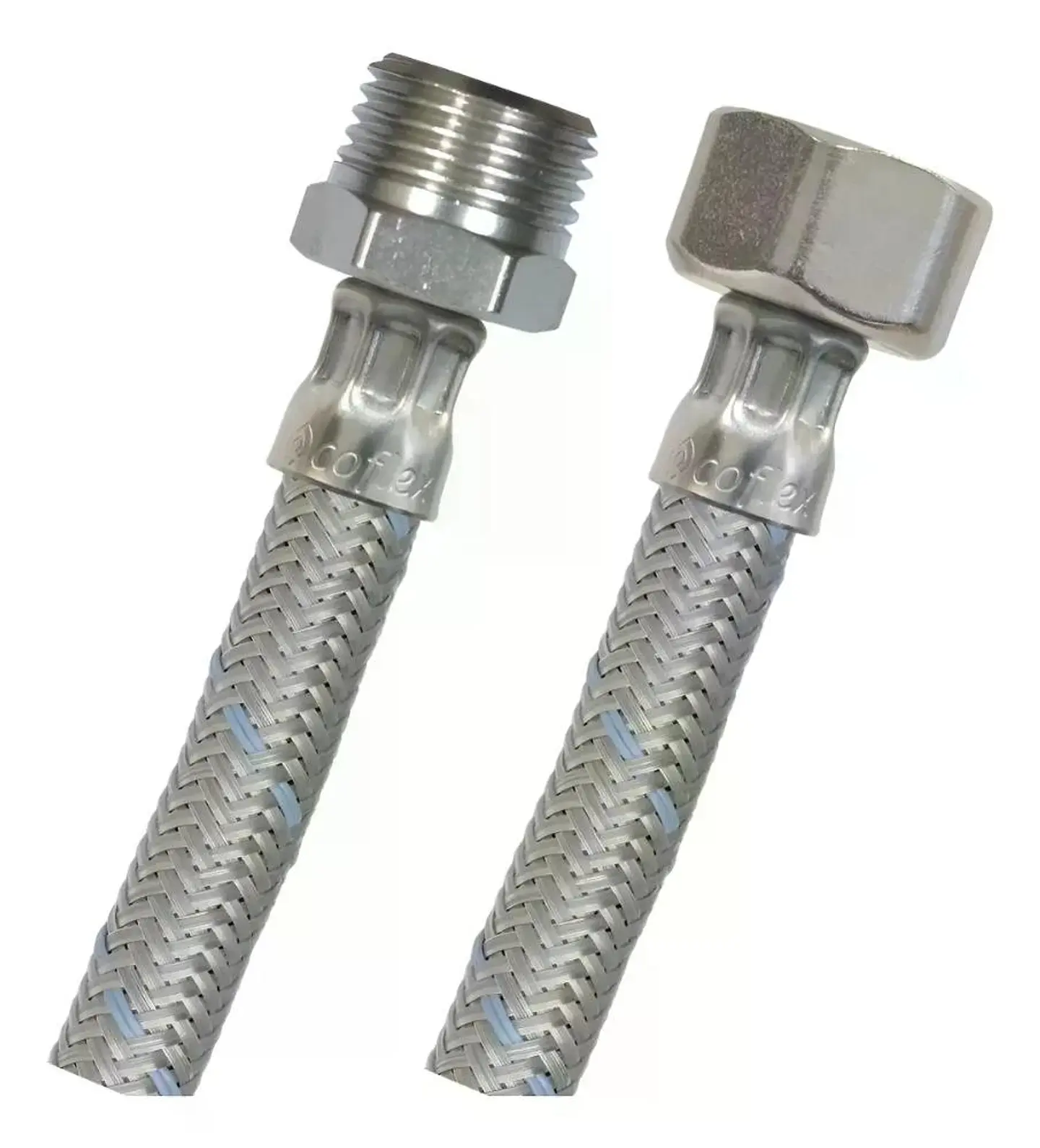Flexible Agua He-hi 1/2 40 Cm Taumm Acero Inoxidable 350 Psi 1