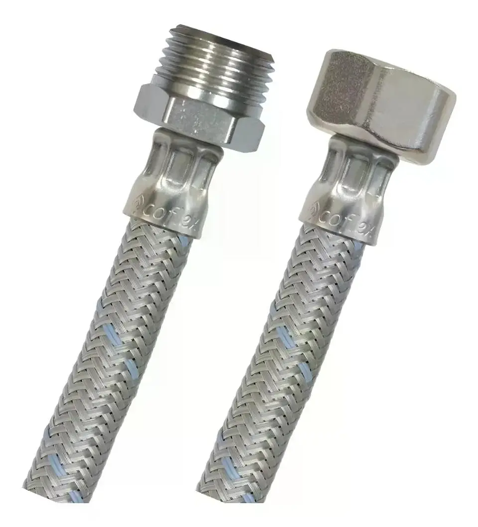 Flexible Agua He-hi 1/2 40 Cm Taumm Acero Inoxidable 350 Psi 1