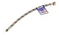 Flexible Agua He-hi M10 X 1/2  35 Cm Rojo Taumm 500 Psi - Miniatura 3