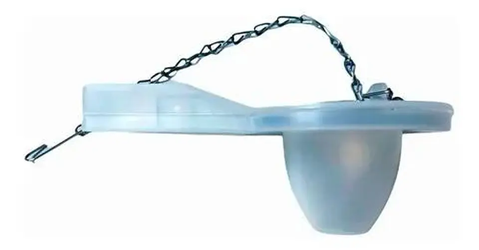 Flapper Para Estanque Wc Baño Cadena Metalica Taumm 3
