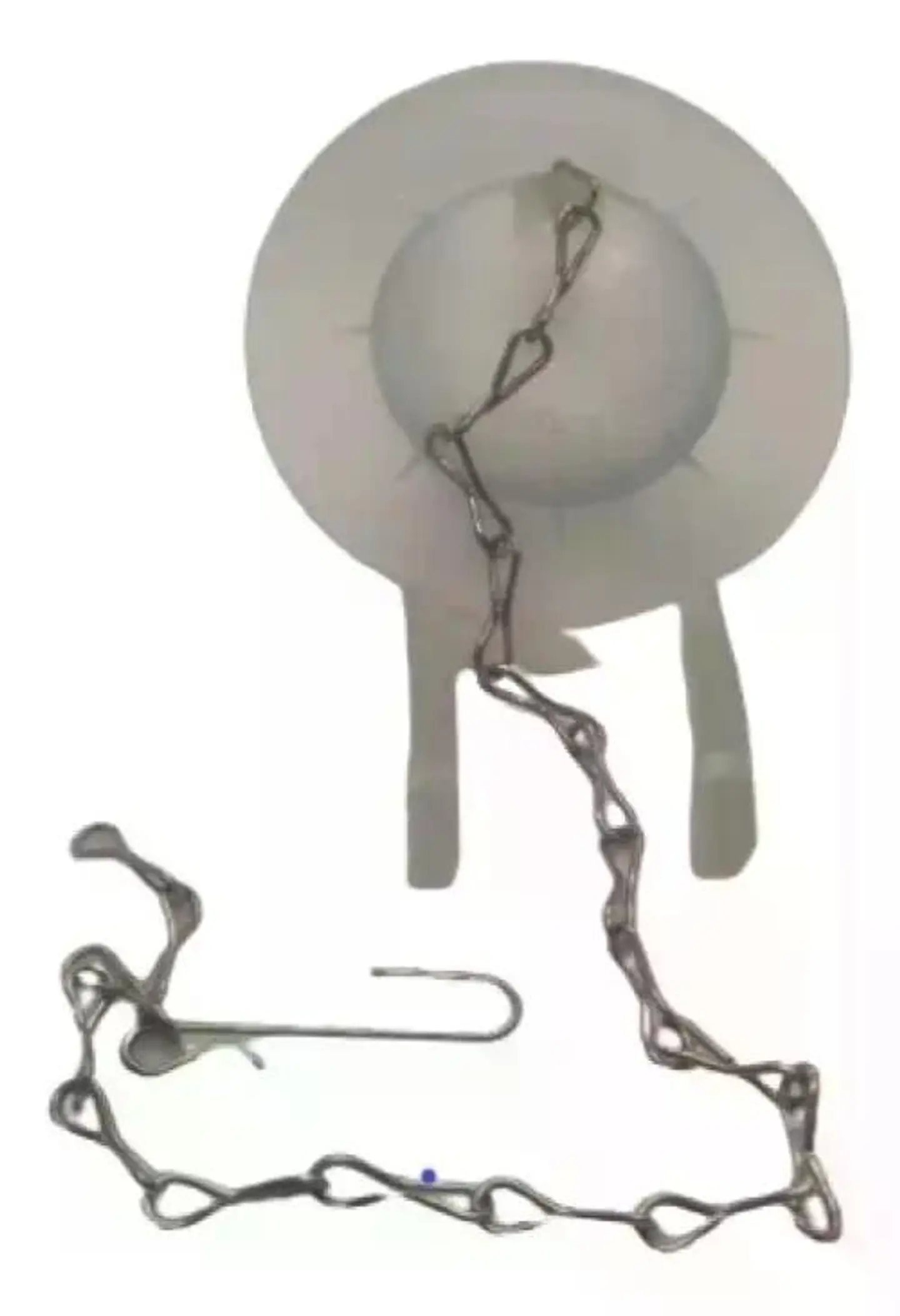 Flapper Para Estanque Wc Baño Cadena Metalica Taumm 6