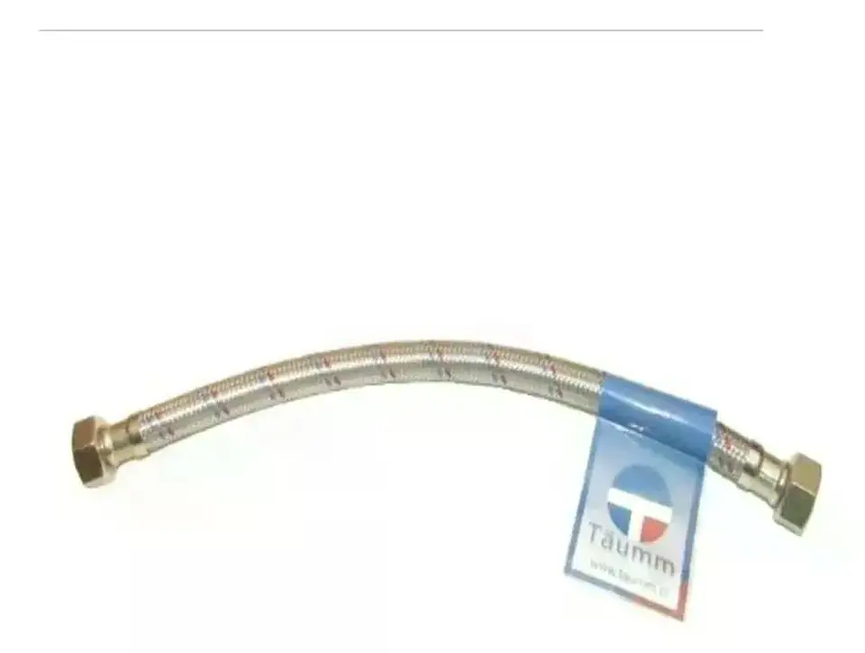 Flexible Agua Hi-hi 1/2 40 Cm Taumm Acero Inoxidable 350 Psi 2