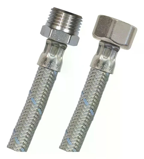 Flexible Agua He-hi 1/2 60 Cm Taumm Acero Inox 350 Psi
