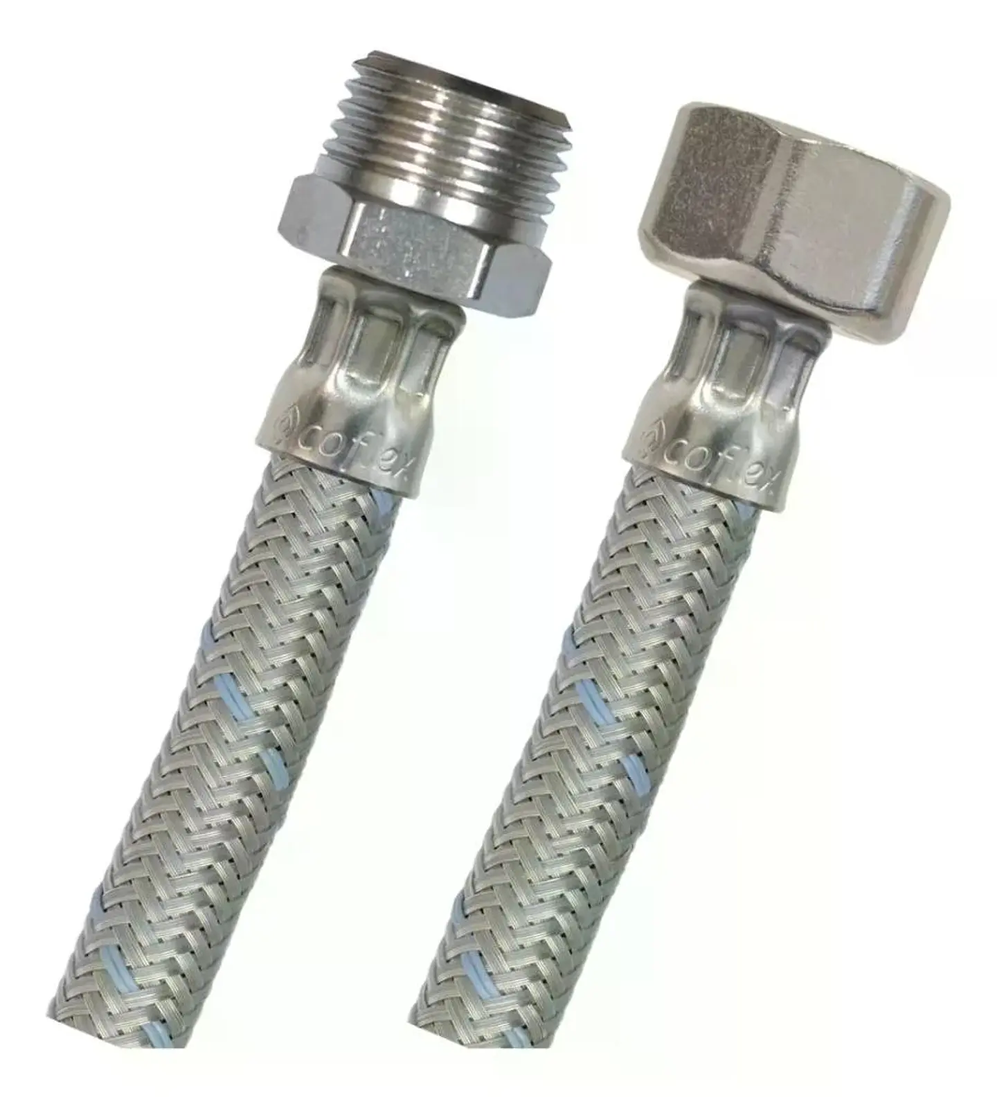 Flexible Agua He-hi 1/2 60 Cm Taumm Acero Inox 350 Psi 1