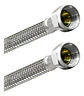 Flexible Agua Hi-hi 1/2 30 Cm Taumm Acero Inox 350 Psi - Miniatura 1
