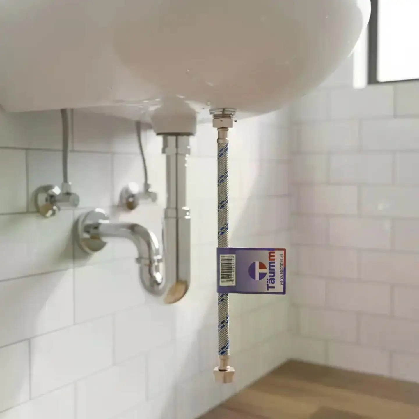 Flexible Agua Hi-hi 1/2 30 Cm Taumm Acero Inox 350 Psi 5