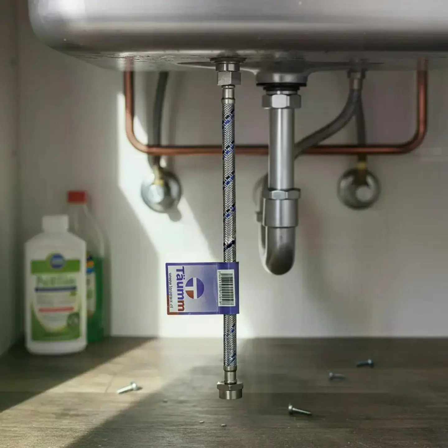 Flexible Agua Hi-hi 1/2 30 Cm Taumm Acero Inox 350 Psi 6