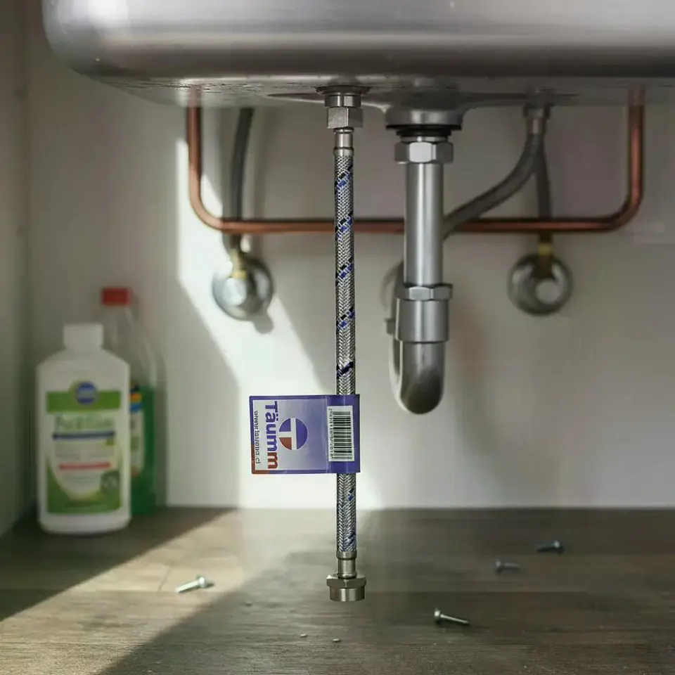 Flexible Agua Hi-hi 1/2 30 Cm Taumm Acero Inox 350 Psi 6