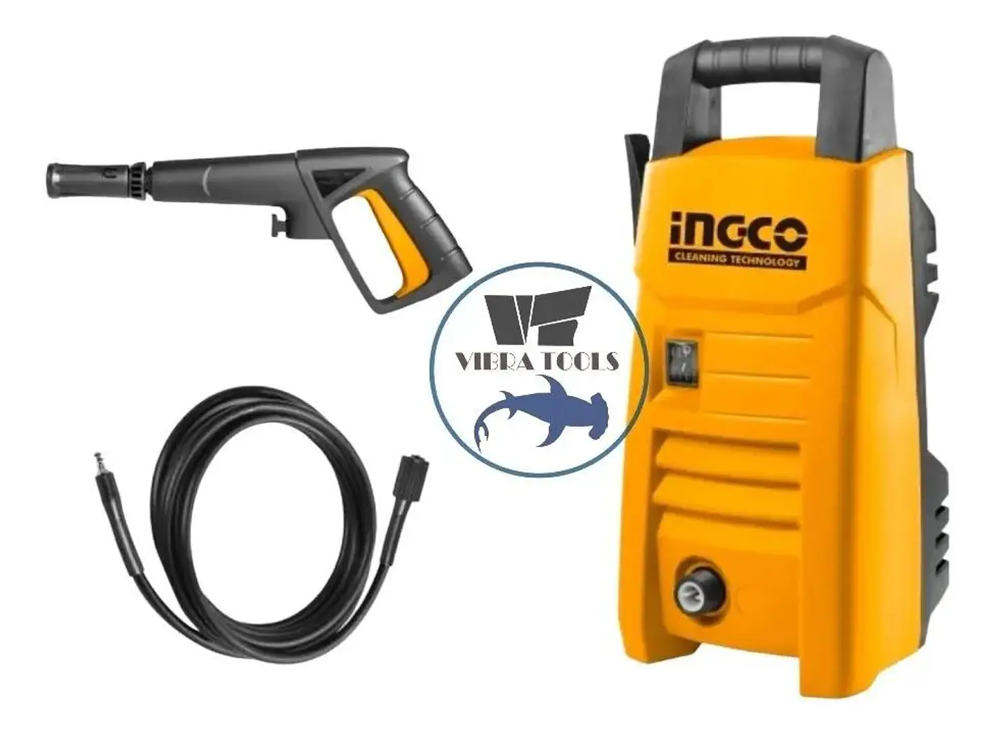 Hidrolavadora Eléctrica Ingco 1200 W 90 Bar Hpwr12008 Naranja 50 Hz/60 Hz 2