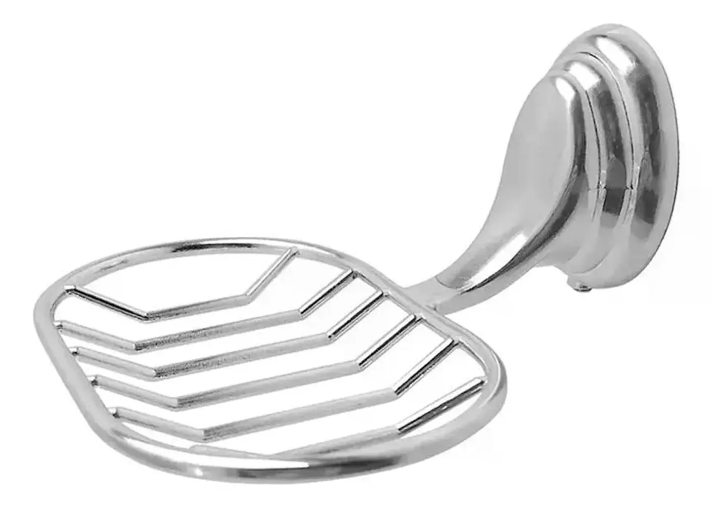 Jabonera Metal Accesorio Baño Plateado 1