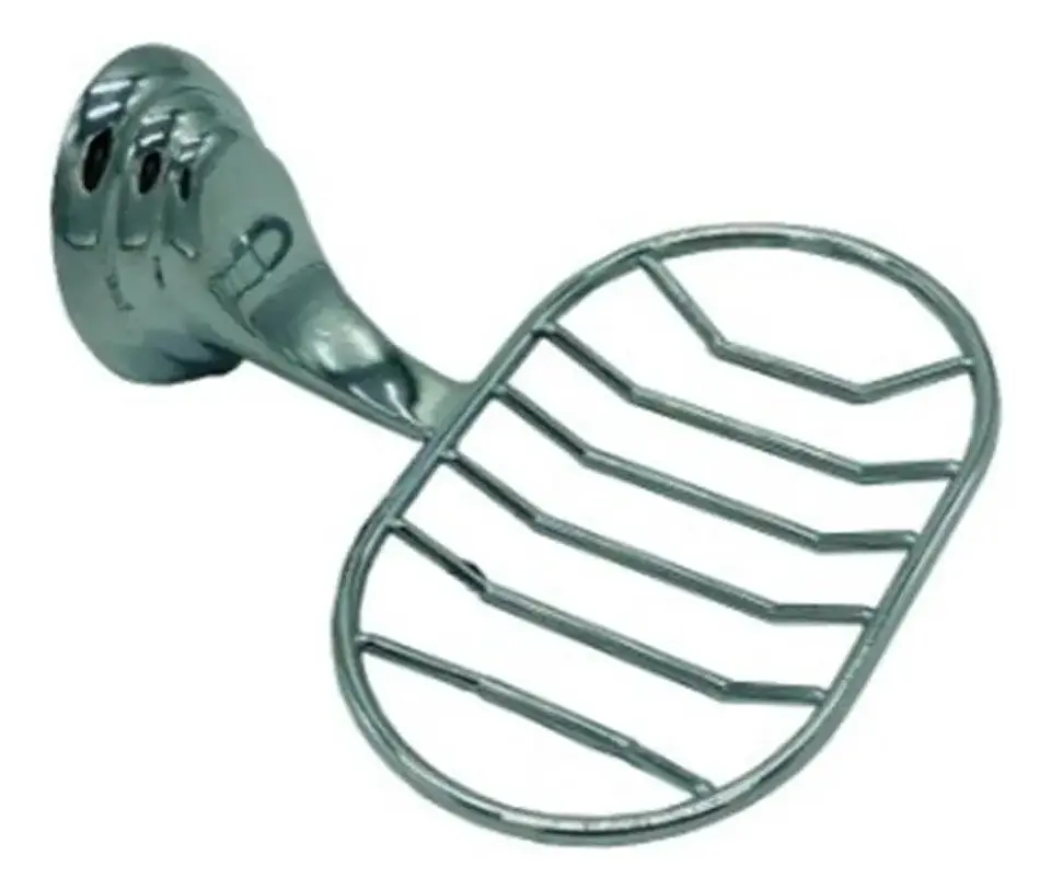 Jabonera Metal Accesorio Baño Plateado 3