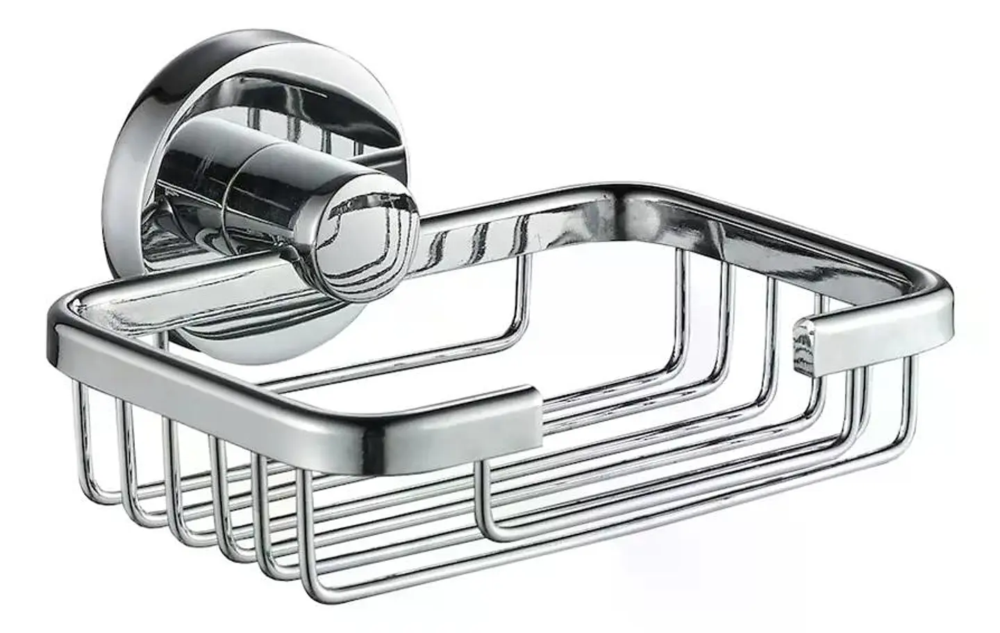 Jabonera Acero Inoxidable Para Baño Plateado Swertt Taumm Plateado 1