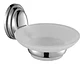 Jabonera De Vidrio Linea Colomba Taumm Baño Color Gris Gris - Miniatura 1
