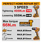 Kit Combo Ingco 20v Taladro Percutor 66nm + Llave De Impacto - Miniatura 3