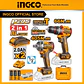 Kit Combo Ingco 20v Taladro Percutor 66nm + Llave De Impacto - Miniatura 7