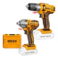 Kit Pack Inal Ingco 20v Taladro + Llave Impac Bl Cosli230702 - Miniatura 2