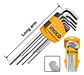Juego 9 Llaves Allen Larga Cromo 1.5 - 10mm Ingco Hhk11091 - Miniatura 1