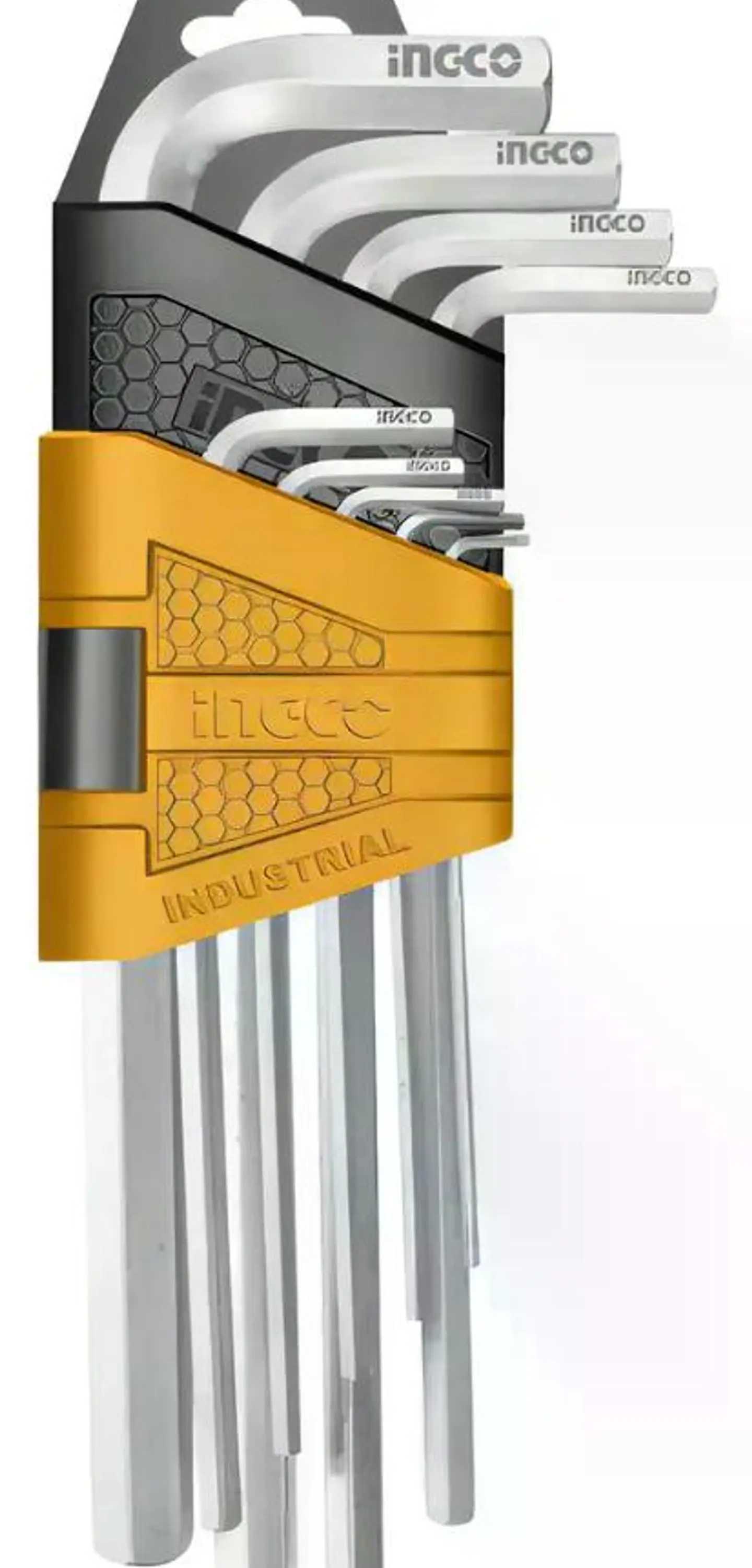 Juego 9 Llaves Allen Larga Cromo 1.5 - 10mm Ingco Hhk11091 2